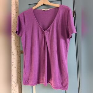 💜 Boden Knit 12 Top Linen Cotton Natural Fibers UK 16